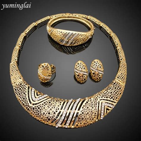 2016 Fashionable Dubai Gold Jewelry Set / Wedding Jewellery Designs ...