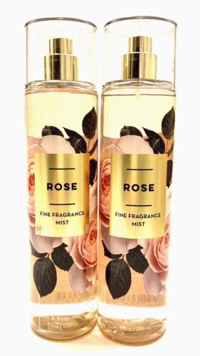 2 Pack Bath Body Works ROSE Fine Fragrance Mist Spray 8 Oz EBay