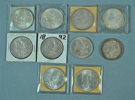 (10) Us Silver Dollar Coins