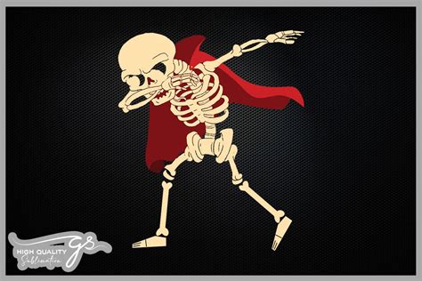 Dabbing Skeleton Halloween Graphic by Glamousita.Sublimation · Creative ...