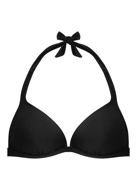 Black Halter Neck Bikini Top