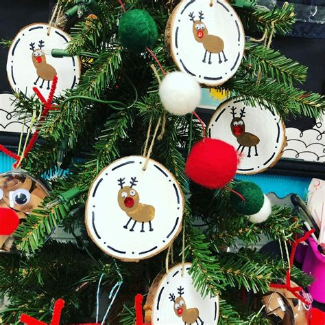 Reindeer Thumbprint Ornaments