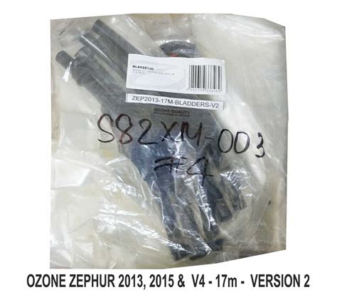 Ozone Zephur 2013 2015 V4 17m Complete Bladder Set Version 2