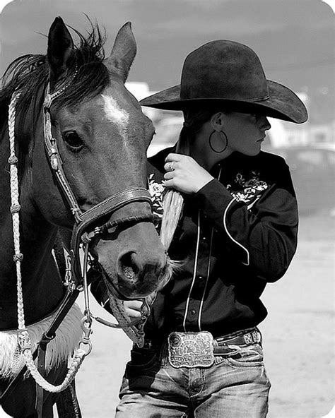 Cowgirl And Her Horse Horses Cowgirl Horse Love