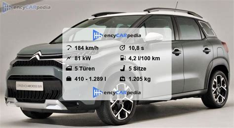 Citroën C3 Aircross BlueHDi 110 Technische Daten 2021 2024 Leistung