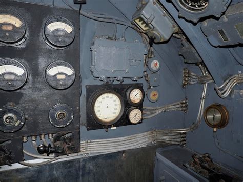 Premium Photo Inside Ii World War Submarine Control Room Detail