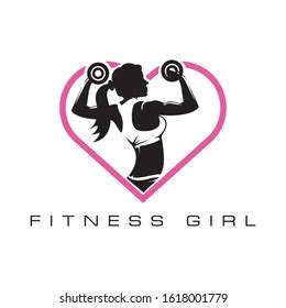 Fitness Girl Logo Design Vector Symbol Stock Vector (Royalty Free) 1618001779 | Shutterstock