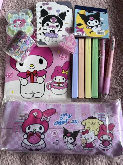 Hugekawaii Stationery Sanrio Cinnamoroll Hello Kitty Kuromi Pochacco Mix Bundle £12 50 Picclick Uk