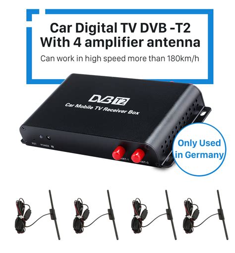 Car Digital TV DVB T2 H 265 Video Receiver TV BOX For Germany Region