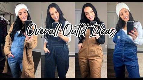 OVERALL OUTFIT IDEAS | HOW TO STYLE OVERALLS | CARHARTT OVERALL TRY ON ...