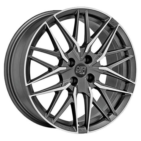 JANTES ROUES MSW MSW 50 4 POUR LANCIA YPSILON 7 5X18 4X100 MATT GUN