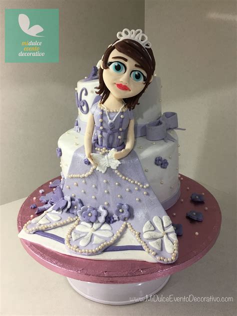 Tarta De Fondant De Princesa Sof A Fondant Elsa Disney Characters