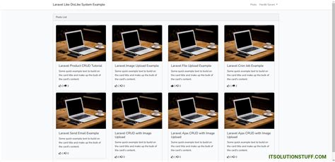 Laravel 11 Like Dislike System Tutorial Example ItSolutionStuff