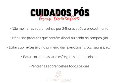 Cuidados P S Brow Lamination Suor Excessivo Sobrancelha Suor