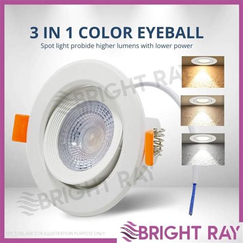 Toned W Led Eyeball Color Eye Ball Downlight Spotlight Plaster