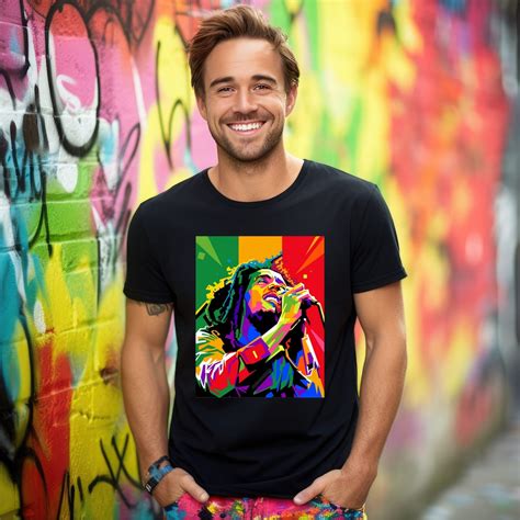 Bob Marley T Shirt Reggae Music Rasta Icon Legend One Etsy Australia