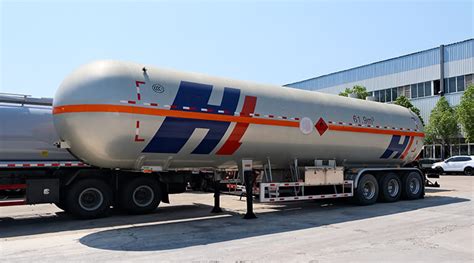 M Liquefied Gas Tank Semi Trailer Large Volume Liquefied Gas