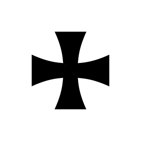 Iron Cross Silhouette Transparent Background Iron Cross Icon Warfare