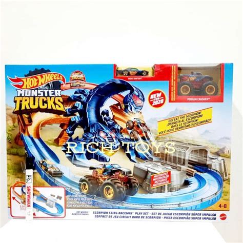 Jual Hot Wheels Monster Trucks Scorpion Sting Raceway Trackset Mainan Trek Di Seller Richtoys