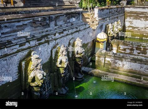 Bathing Temple In Goa Gajah Elephant Cave Ubud Bali Indonesia Stock