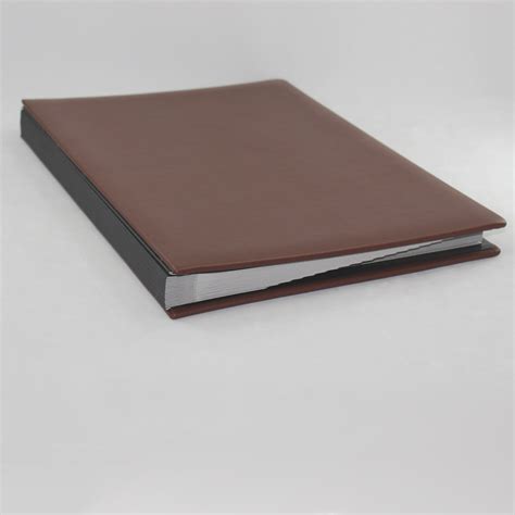 Signature Folder Made Of Smooth Full Grain Leather In Brown