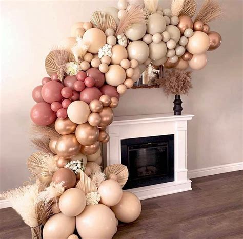 Double Stuffed Nude Balloon Arch Garland Kit Wedding Pink Etsy