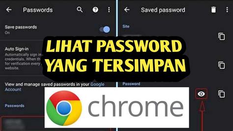 Cara Melihat Password Yang Di Simpan Di Google Chrome Lewat Hp Android