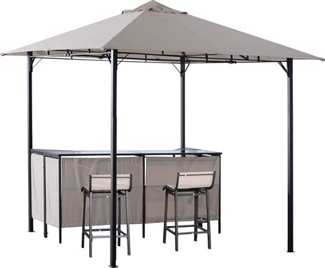 Outsunny X Outdoor Covered Bar Gazebo Set W Hot Sex Picture