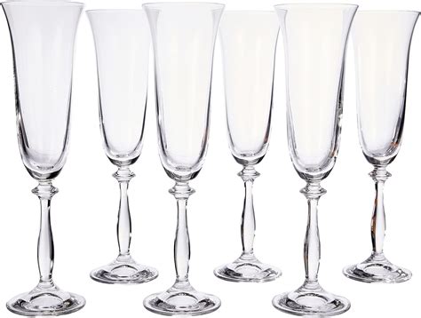 Amazon Bohemia Crystal 093 006 003 Angela Champagne Flute Set 190