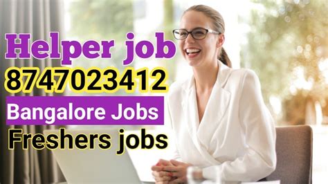 Free Job Bangalore Freshers Jobs In Bangalore High Salary Job Youtube