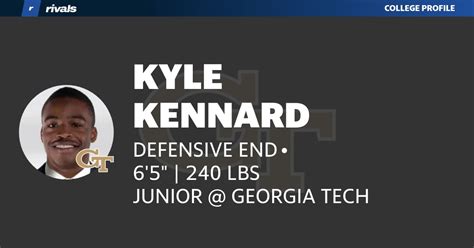 Kyle Kennard Junior Defensive End Georgia Tech