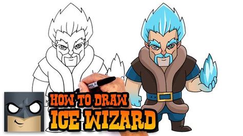 Aprende A Dibujar Al Mago De Hielo De Clash Royale Paso A Paso