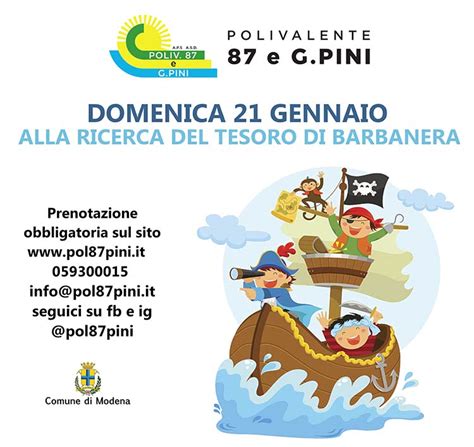 FESTA DI CARNEVALE Alla Ricerca Del Tesoro Di Barbanera Modena Bimbi