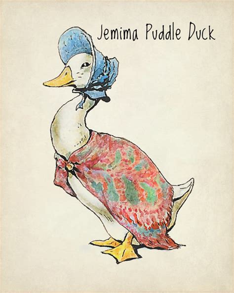 Beatrix Potter Print Jemima Puddle Duck Beatrix Potter Art - Etsy