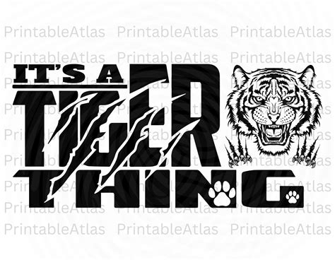 Tiger Svg Tigers Svg Its A Tiger Thing School Pride Etsy Canada