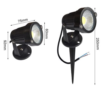 3W 5W Dual Use IP65 Waterproof LED Lawn Lamp 12v 85 265v HOTOOK