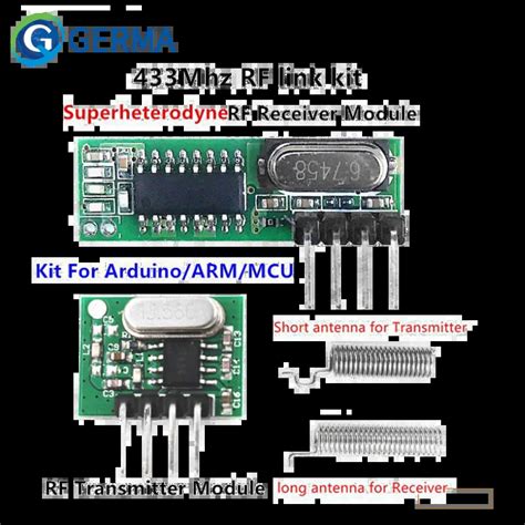 GERMA 433 Mhz S Perheterodin RF Al C Ve Verici Mod L Arduino Uno