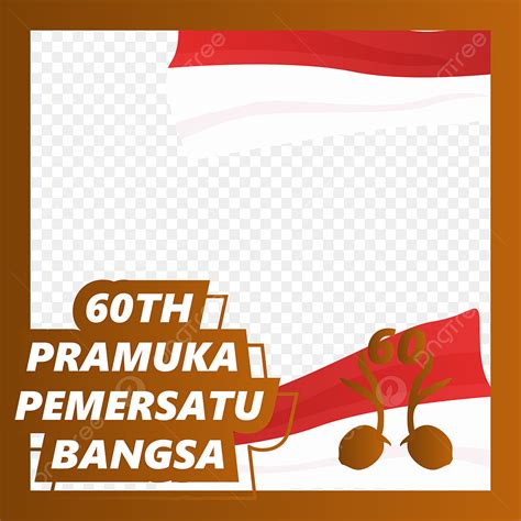 Scout Hari Pramuka Vector Art PNG Templates Twibbon Design Selamat