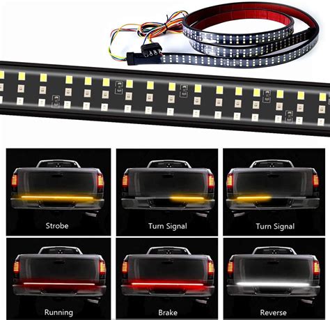 Amazon Triple Row Tailgate Light Bar 60 Inch LED Tail Strip Light