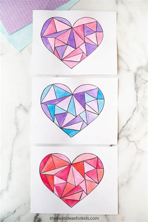 Watercolor Heart Art - The Best Ideas for Kids