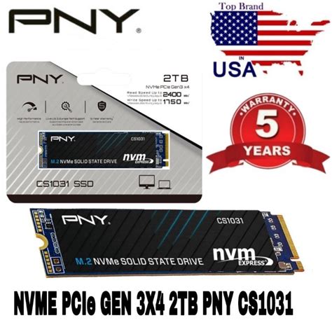 Jual PNY SSD NVME 2TB CS1031 PCIE Gen 3x4 M 2 2280 Shopee Indonesia