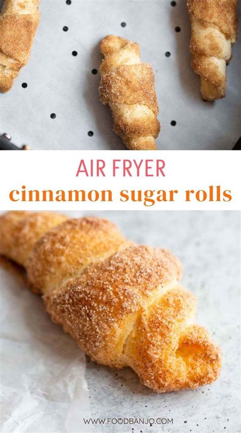 Air Fryer Cinnamon Sugar Croissants Recipe