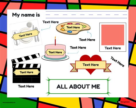 All About Me Activity For Kids Storyboard Por Templates