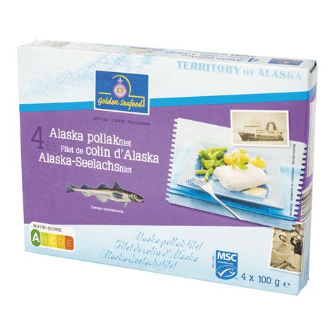 GOLDEN SEAFOOD Alaska Seelachsfilets 4 St günstig bei ALDI