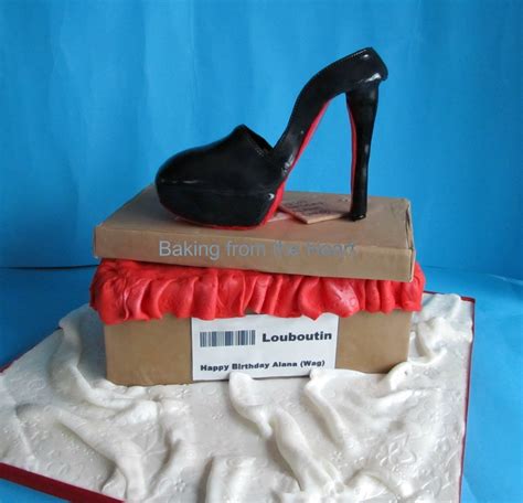 Shoe Box Cake With Louboutin Shoe