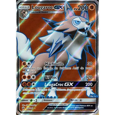 Carte Pok Mon Lougaroc Gx Forme Diurne Pv Full Art Sl