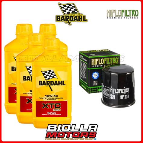 Kit Tagliando Yamaha Fzr Filtro Olio Bardahl Xtc C W X