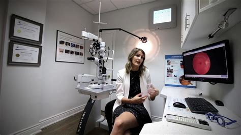 What does an optometrist do? An eye exam, explanation of cataract, look ...