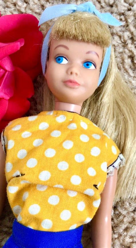 Vintage S Skipper Doll Blonde Pale Sl Mattel Tone Straight Leg Outfit Barbie Antique