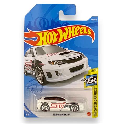 Miniatura Carro Hot Wheels Subaru WRX STI Branco HW SPEED GRAPHICS 2 10 Shopee Brasil